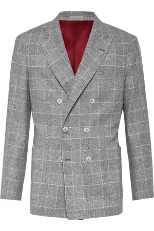 Brunello Cucinelli Blazer monopetto a quadri