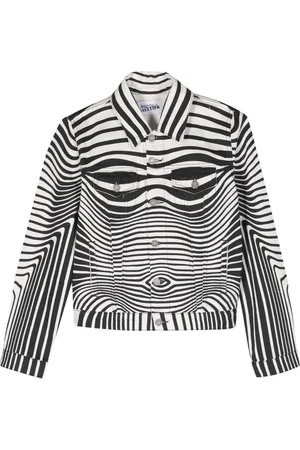 Jean Paul Gaultier Giacca denim con stampa Morphing Digital