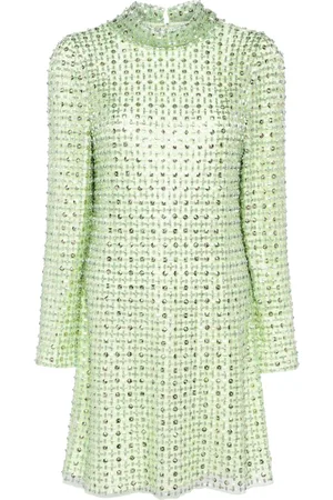 Jenny Packham Abito Snapdragon corto con cristalli