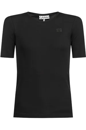Ganni T-shirt con applicazione logo