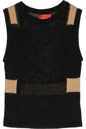 ECKHAUS LATTA Top smanicato con design color-block