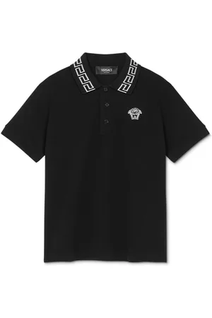 VERSACE Polo con dettaglio Greca