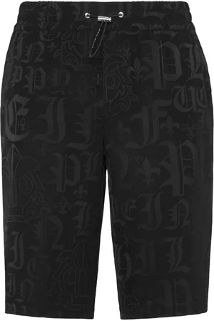 Philipp Plein Bermuda con monogramma jacquard