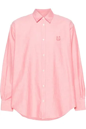 Maison Kitsuné Camicia con ricamo Contour Fox Head