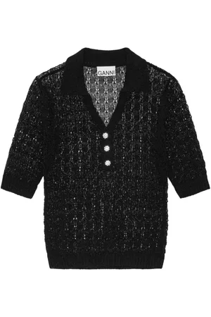 Ganni Top semi trasparente