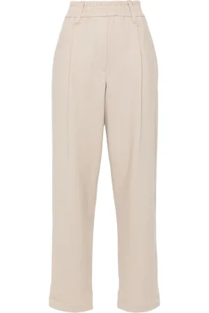 Brunello Cucinelli Pantaloni sportivi affusolati crop