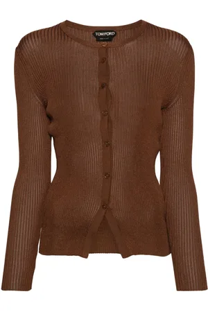 Tom Ford Cardigan a coste con scollo rotondo