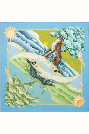 Salvatore Ferragamo Foulard con stampa Day & Night