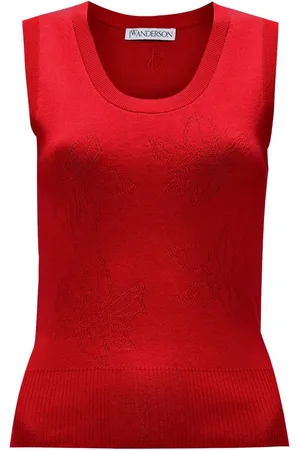 J.W.Anderson Canotta a fiori jacquard