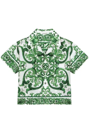 Dolce & Gabbana Camicia con stampa maioliche