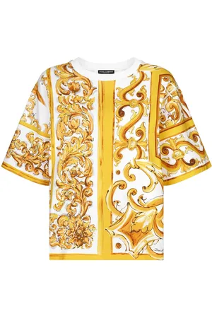 Dolce & Gabbana T-shirt con stampa maioliche