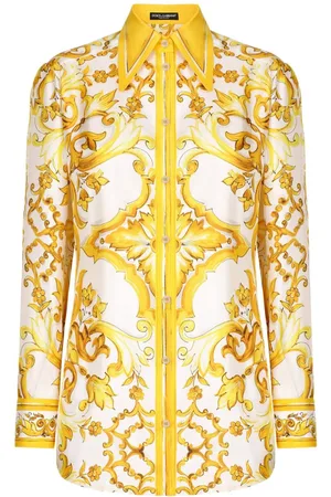 Dolce & Gabbana Camicia con stampa maioliche