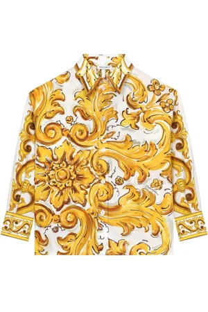 Dolce & Gabbana Camicia con stampa maioliche