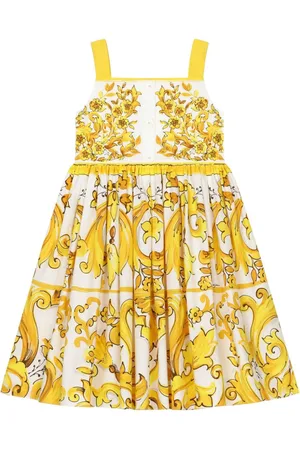 Dolce & Gabbana Abito con stampa maioliche