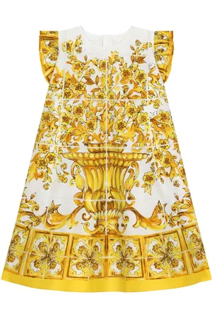 Dolce & Gabbana Abito con stampa maioliche