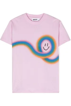 Molo T-shirt Roxo con stampa graffiti