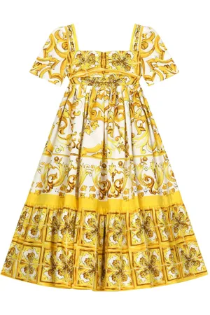 Dolce & Gabbana Abito con stampa maioliche