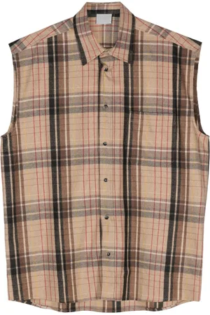 VTMNTS Camicia smanicata a quadri