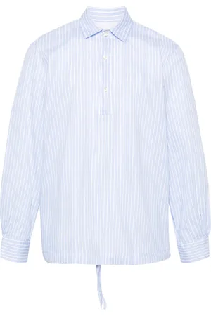 OFFICINE GENERALE Camicia a righe con coulisse