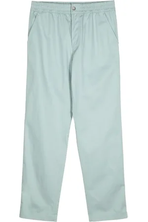 Maison Kitsuné Pantaloni dritti con vita elasticizzata