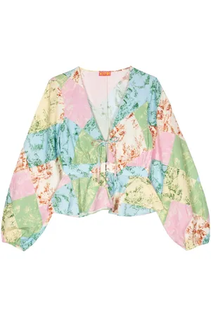KITRI Blusa Irene con design patchwork