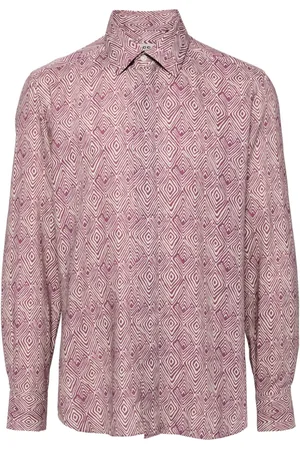 corneliani Camicia con stampa geometrica