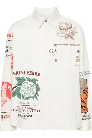 Marine Serre Camicia con stampa