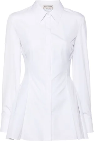 Alexander McQueen Camicia con pieghe