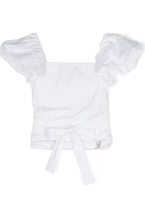 MISS BLUMARINE Blusa con placca logo