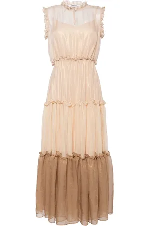 Baruni Abito Davina midi con ruches