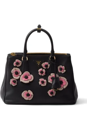 Prada Borsa Galleria grande con applicazioni a fiori