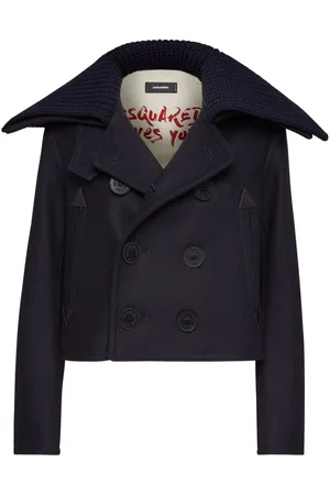 Dsquared2 Caban crop doppiopetto