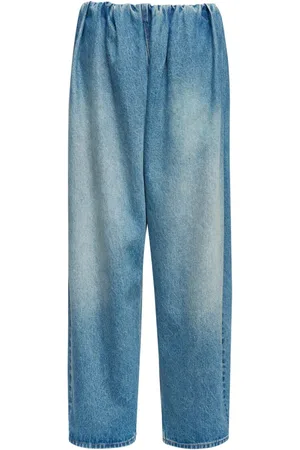 Maison Margiela Pantaloni denim con pieghe