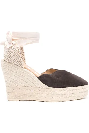 MANEBI Espadrilles Hamptons con zeppa 110mm