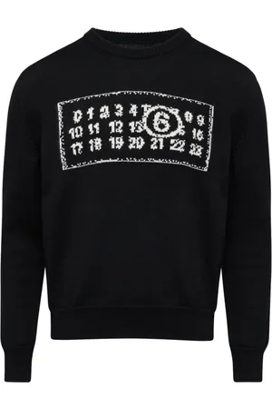 Maison Margiela Maglione girocollo con motivo Numbers