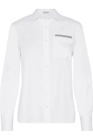 Brunello Cucinelli Camicia con dettaglio Monili