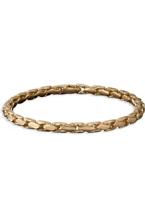 David Yurman Bracciale a catena Fluted in giallo 18kt (5mm)