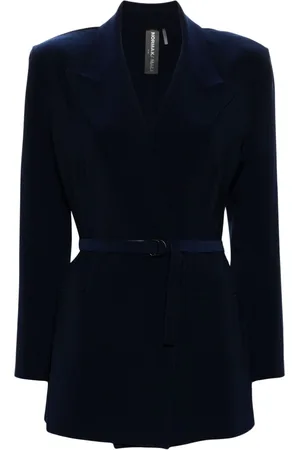 Norma Kamali Blazer doppiopetto con revers a lancia