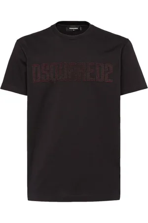 Dsquared2 T-shirt con logo di cristalli