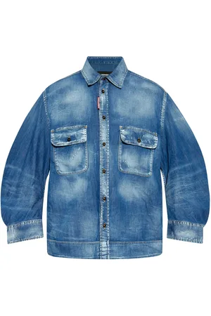 Dsquared2 Camicia Dean denim crop
