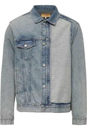Maison Margiela Giacca denim con dettagli a contrasto
