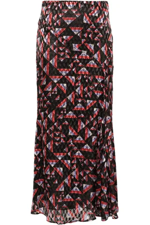 Isabel Marant Gonna Katae midi con stampa geometrica