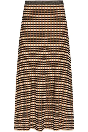 ULLA JOHNSON Gonna Amal jacquard a quadri