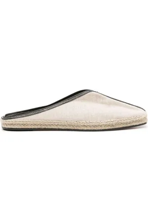 Totême Slippers con bordo in pelle