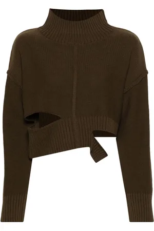Maison Margiela Maglione crop effetto vissuto