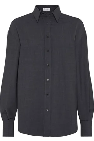 Brunello Cucinelli Camicia con dettaglio Monili