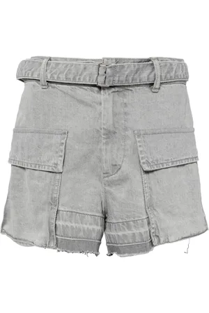 SACAI Cargo corti denim con cintura
