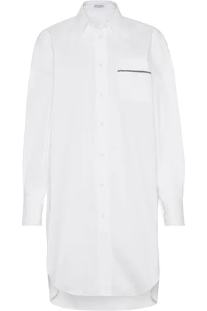 Brunello Cucinelli Camicia con dettaglio Monili