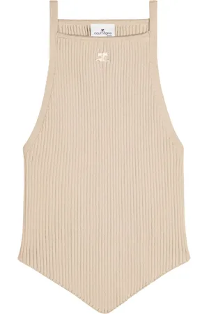 Courrèges Top con ricamo