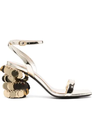 Paco rabanne Sandali con paillettes 95mm